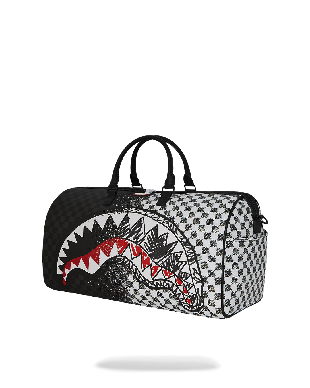 SCRIBBLE DRIBBLE CHECK DUFFLE