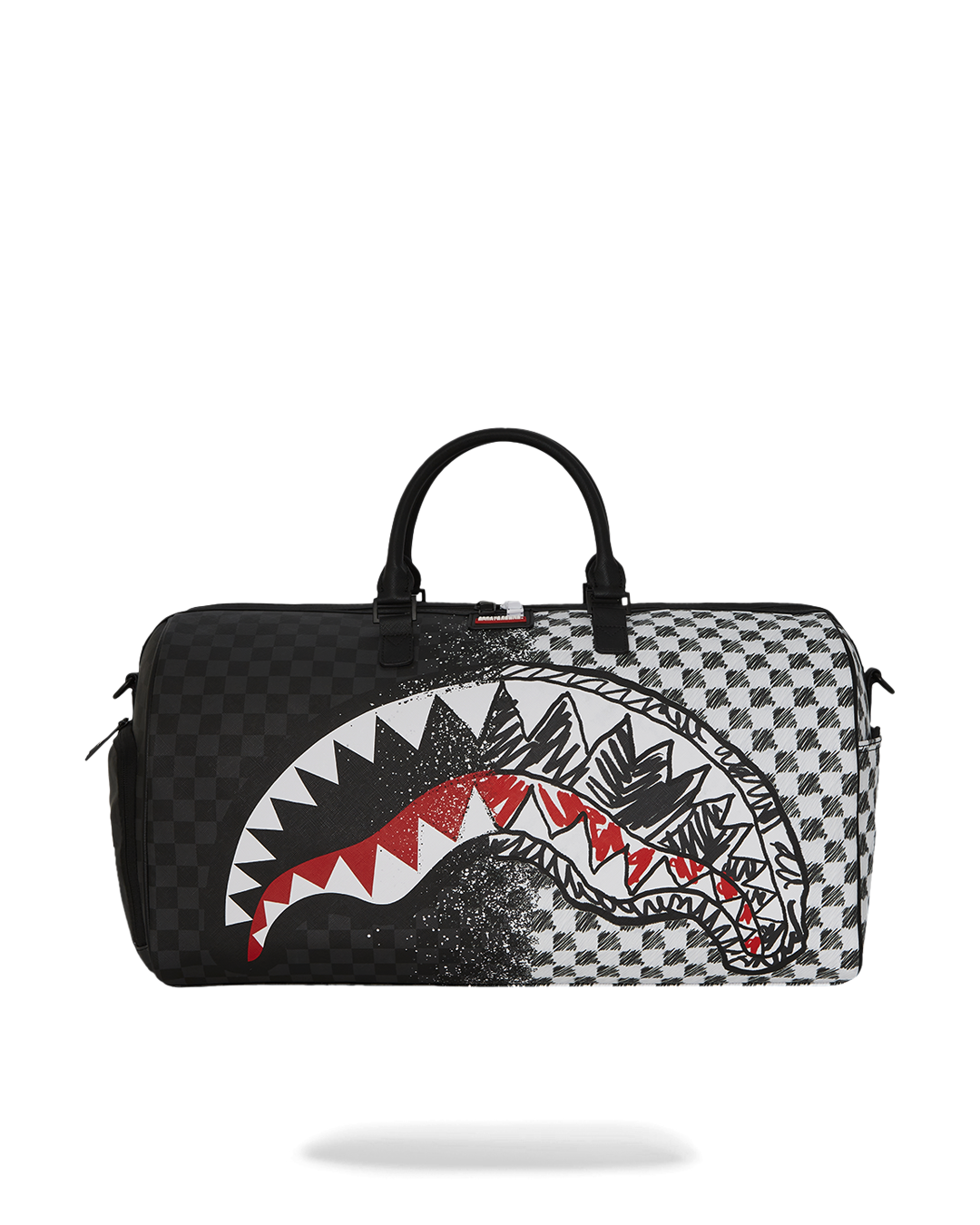 SCRIBBLE DRIBBLE CHECK DUFFLE