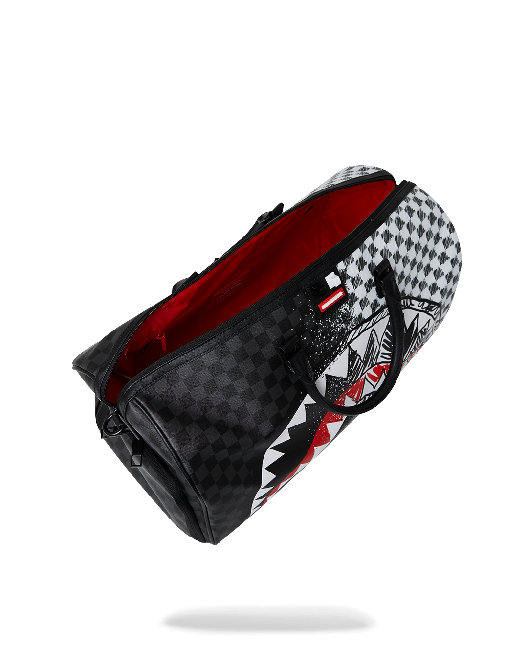 SCRIBBLE DRIBBLE CHECK DUFFLE